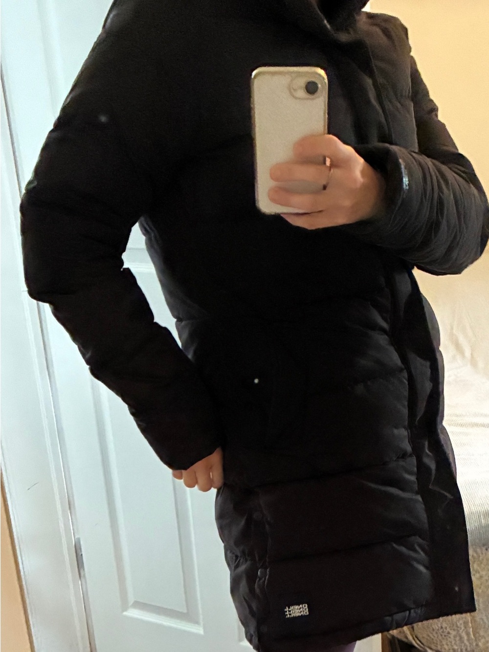 O'Neill Women's Black Long Puffer Coat